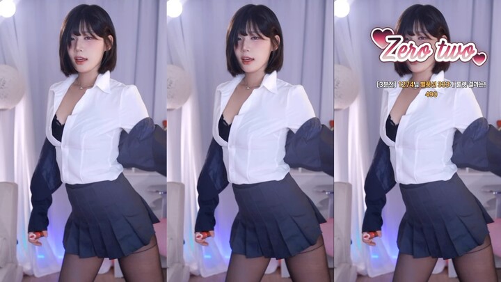 Korean beautiful streamer dancing [clip] Goraniryul_ - "I'll teach you, oppa" + "Zero to One" + "Bub