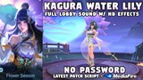 Kagura Water Lily Skin Script No Password | Kagura Annual Starlight Skin Script | Mobile Legends