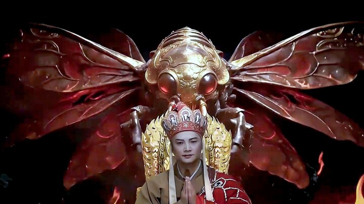 Ketika Sanzang tiba, Gunung Lingshen pun menjadi damai; ketika Sanzang tiba, langit biru pun hadir.
