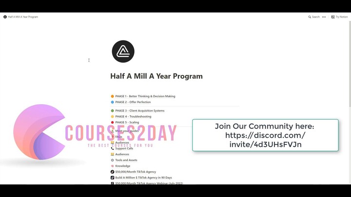 Serge Gatari – Half A Mill A Year Program
