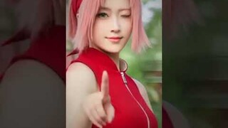 sakura haruno cosplay🌸#sakura#jj#alinghtmotionterbaru