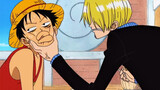 Luffy: Sanji, aku sangat bersemangat! Sanji: Diam, monyet bau