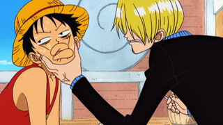 Luffy: Sanji, I'm so excited! Sanji: Shut up you stinky monkey