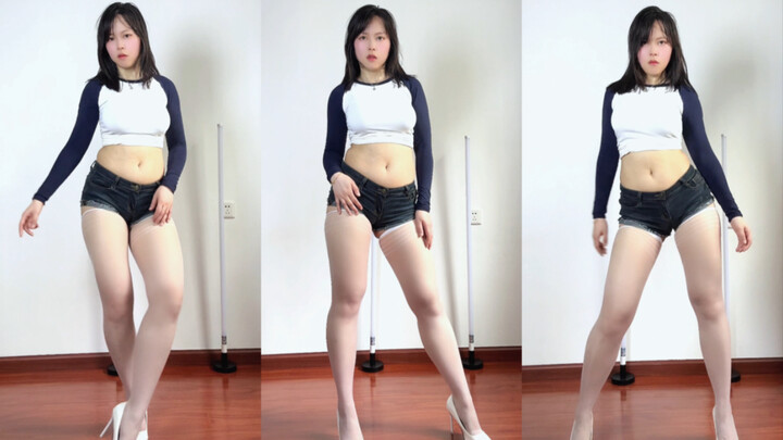 Such a handsome leg-sweeping jazzgirl applied for a solo performance