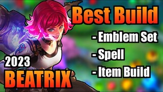 BEATRIX BEST BUILD 2023 | TOP 1 GLOBAL BEATRIX BUILD | BEATRIX - MOBILE LEGENDS | MLBB