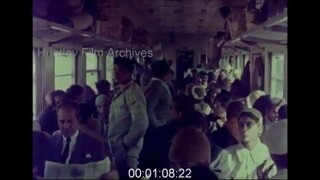 Busy Train Carriage in India, 1980s - Archive Film 1063308