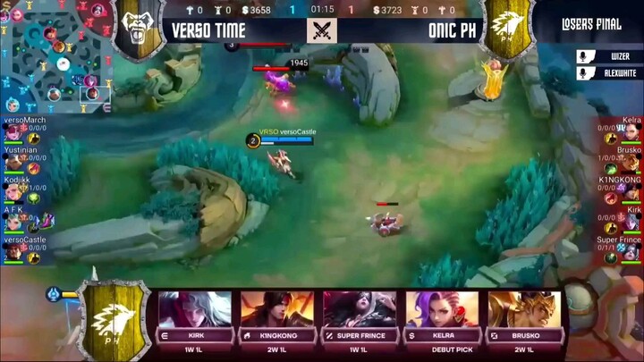 Onic PH Vs Verso Time Game 1 Winter is Coming Grand Finals MLBB