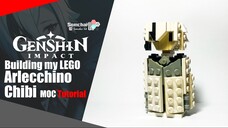 LEGO Genshin Impact Fatui Harbinger Arlecchino Chibi MOC Tutorial | Somchai Ud