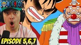 LUFFY RAGES || LUFFY VS BUGGY || One Piece Episode 5, 6, & 7 REACTION