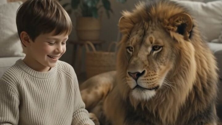 Child_folding_blanket_with_lion