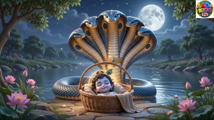 Nanhe Kanha Ka Janm | Krishna Janmashtami Story for Kids | Hindi Kids Story | AD Kids TV