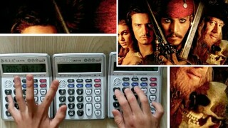 Pirates of the Caribbean 'He's a Pirate' with Three Calculators