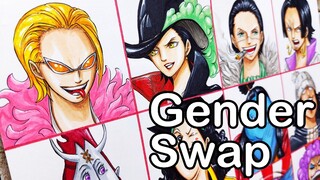 Drawing Shichibukai | Gender Swap | One Piece