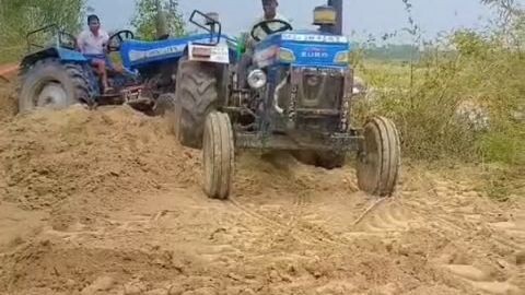 拖拉机沙地霸气越野 🚜🔥 (Tractor sand off-road power)索纳利卡拖拉机硬核爬坡 Challenge 🔥💪 (Sonalika