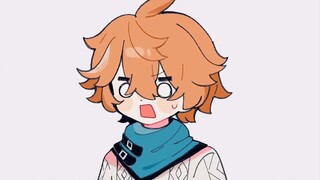 【原神/手書き】達達利亞 & 西柯克｜胭脂