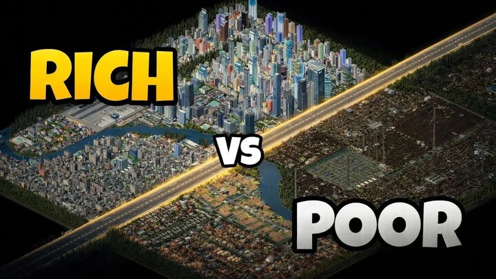 Rich vs Poor City in TheoTown ｜ #theotown #citybuilder #viral #theotownindonesia