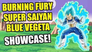 Legendary Burning Fury Super Saiyan Blue Vegeta Showcase in Anime Rifts DBZ Adventures Unleashed