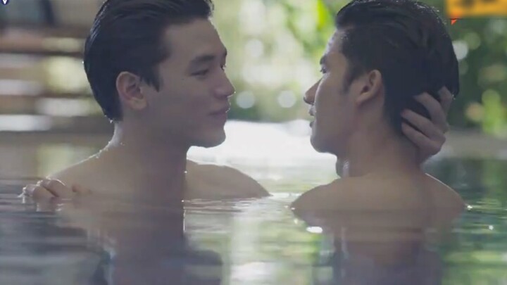 [Thai BL] 'Dark Blue Kiss' Pool Kiss Scene Cut