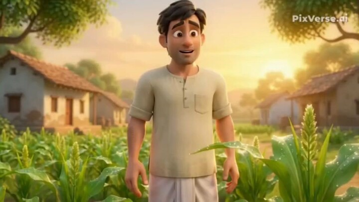 🌾 गरीब किसान की प्यारी कहानी 🐦❤️ | AI Animated Story #Shorts #HindiStory #AI