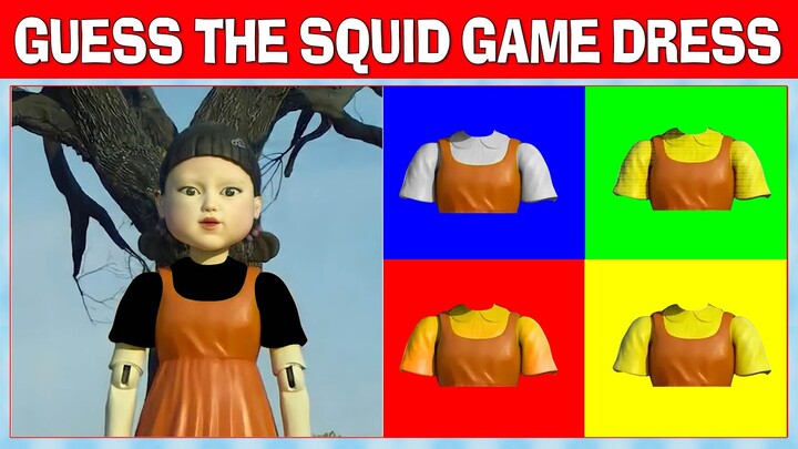 Guess The Squid Game Dress #puzzle633 | Find The Difference Squid Game Trailer | Squid Game Reaction