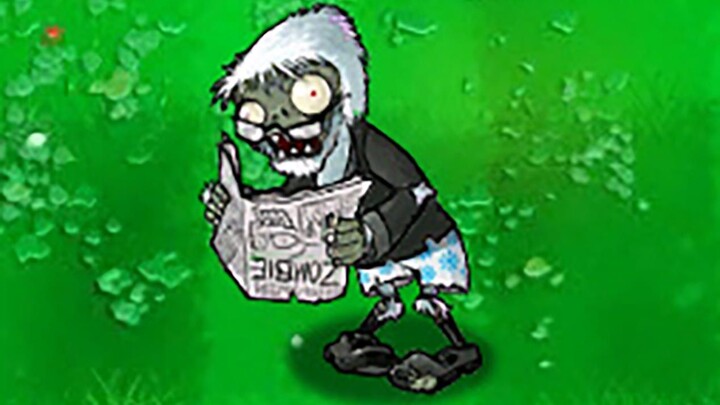 Snowman reading the newspaper? Zombie?