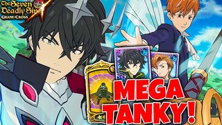 AMAZING COMBO?! NAOFUMI + KING MEGA TANK TEAM!! | Seven Deadly Sins: Grand Cross