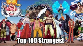 Top 100 Strongest One Piece Characters (Upto Chapter 1025)