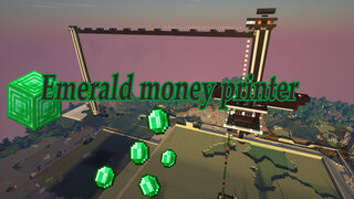 Platform for generating emerald and other materials in Minecraft