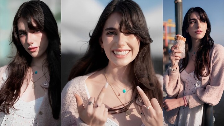 Fotografer Danny bertemu seorang wanita muda yang ceria dan lucu di jalan, lalu mengambil banyak fot