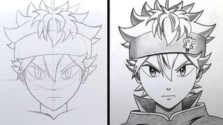 How to Draw ASTA [Black Clover] - Cara Menggambar Anime