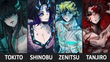 Demon Slayer Characters As demons | Kimetsu No Yaiba