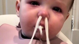 The amount of milk spitting up is astonishing, I can smell the milk through the screen!!!