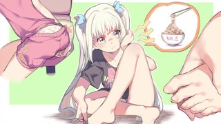 [Natto flavor caution] Mea scratching and cutting toenails during live broadcast [One minute to see 