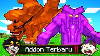 Aku dan Asep Nemu Addon Naruto Terbaru di Minecraft 🔥!! Review Mod/Addon Minecraft Naruto NZ 😱