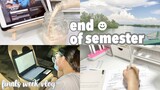 exam week study vlog 👩‍💻 study time lapse, eating breaks, kpop album, new necklace ft. Soufeel