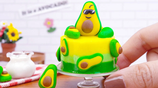 Fresh Miniature AVOCADO CAKE Decorating | Satisfing Tiny Cake Recipe For You | Tiny Cakes Official