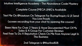 (99$)Intuitive Intelligence Academy - The Abundance Code Mastery