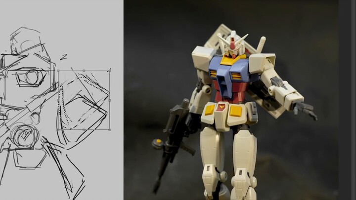 [Gundam Modification] Full of power! Modify a GM with the HG original