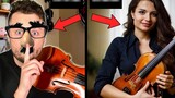[Giả heo ăn hổ] Giả làm học sinh hư và học violin từ giáo viên chuyên nghiệp...