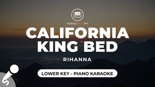 California King Bed - Rihanna (Lower Key - Piano Karaoke)