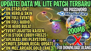 Data ML Lite Full Event 200Mb Terbaru Patch Arlott | ML Lite | Cara Mengatasi Lag & Patah Patah