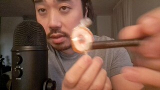 ASMR EATING FRUIT LOLLIPOP & DRAWING KEITH HARING ART ON HAND AND ARM ✏️