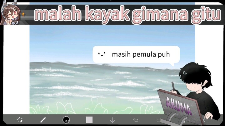 buatnya sambil rebahan makanya kayak gini 🥱