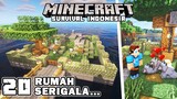MEMBUAT RUMAH PASUKAN SERIGALA DI TENGAH LAUT🏰 - Minecraft Survival Indonesia (Ep.20)