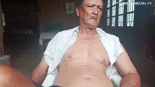 shirtless grandpa