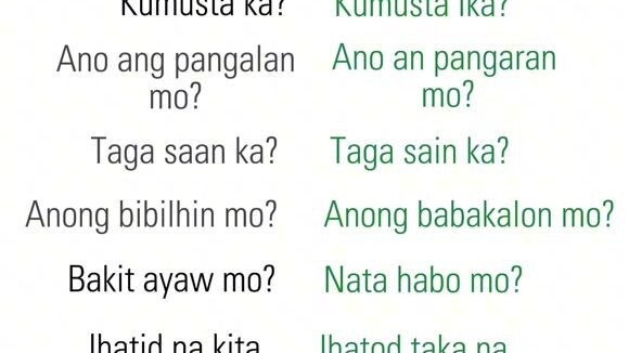 Bicol words