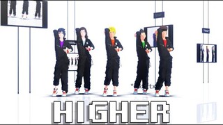 HIGHER【NARUTO MMD】NARUTO*SASUKE*SHIKAMARU*KIBA*NEJI*