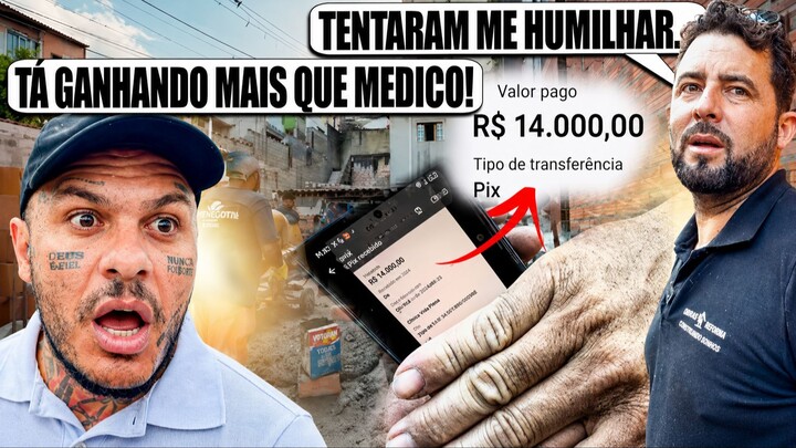 PEDREIRO DO TOGURO VAZOU SALÁRIO DOS FUNCIONARIOS DA OBRA, E DEIXOU TODOS DE QUEIXO CAIDO!