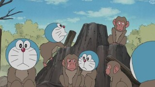 Đôrêmon: Các con vật có khuôn mặt Nobita và Xanh Béo, còn Hổ Béo thay đổi xung quanh và bối rối.