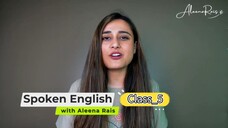 Spoken English course by Aleena Rais - class 5
